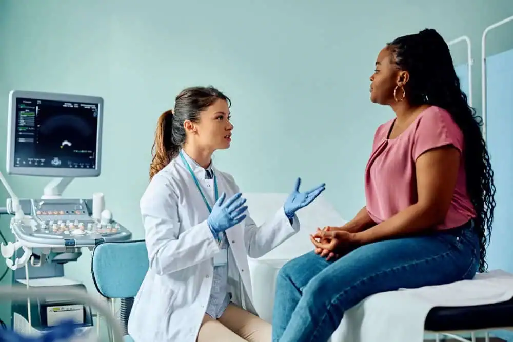 Rejuvenating Intimacy: Exploring Surgical Solutions for Vaginal Laxity 1 Woman have consultation about vaginal laxity Southall